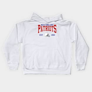 Retro New England  Football Kids Hoodie